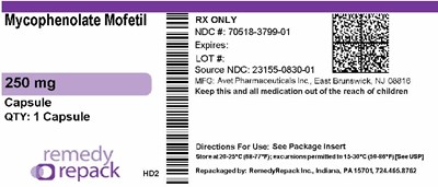 Mm2 (Mycophenolate Mofetil 250mg 70518 3799 01)